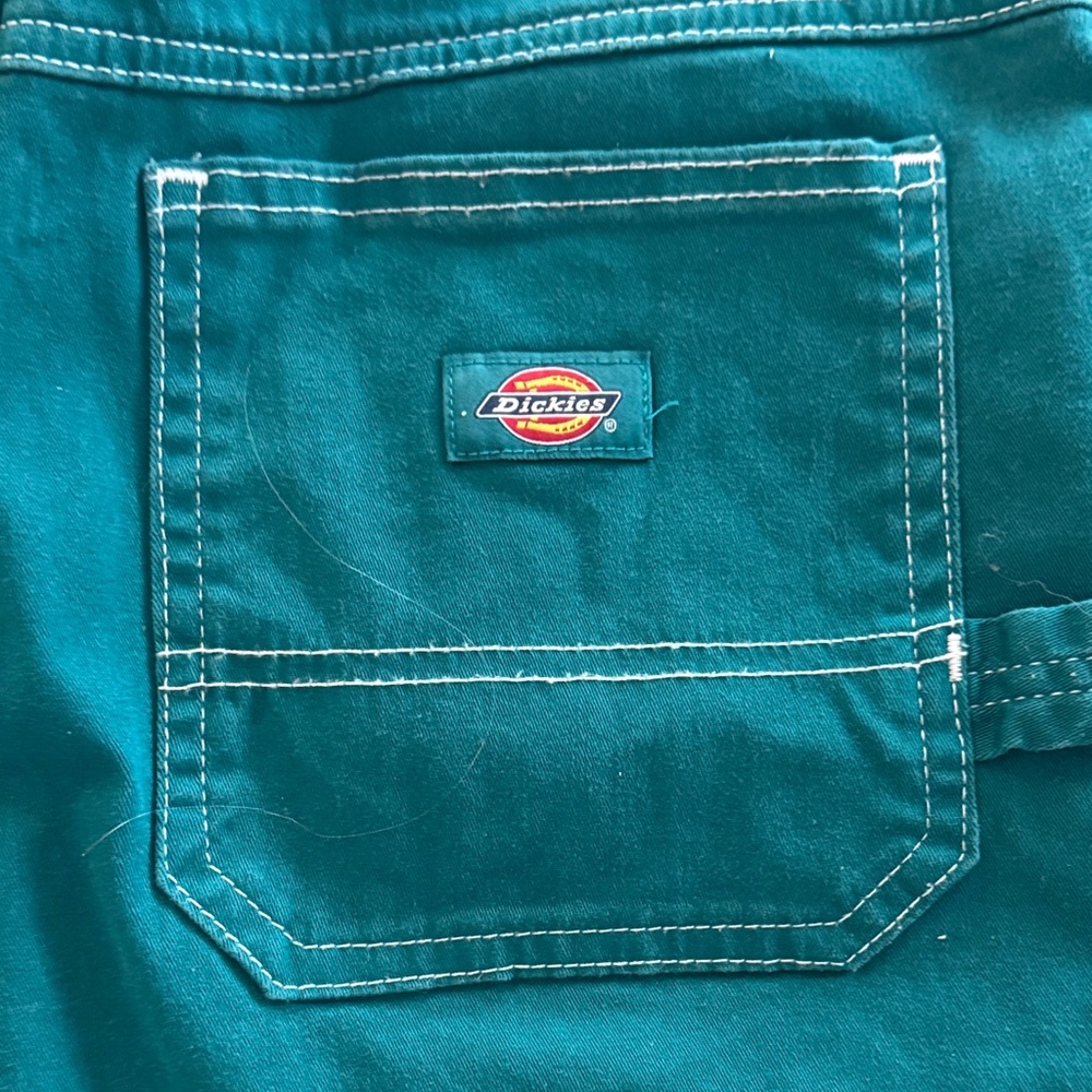 Dickies Women's High Waisted Carpenter Shorts 3" - Deep Lake - Picture 3 of 7